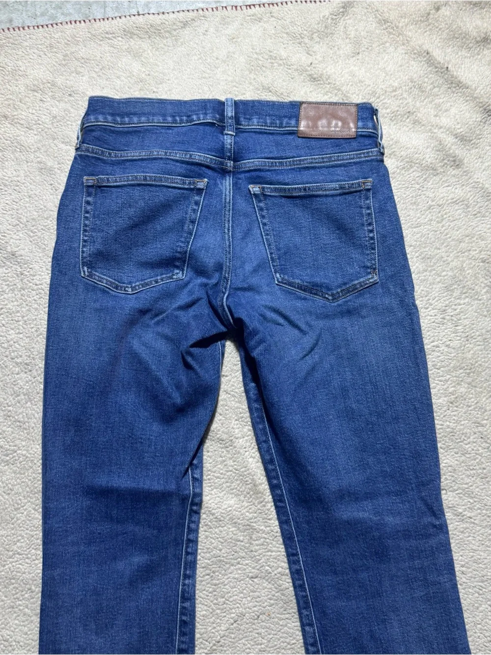 Madewell Jeans Mens 30 Straight Blue Denim Mid Rise Cotton Blend Meas 29x31